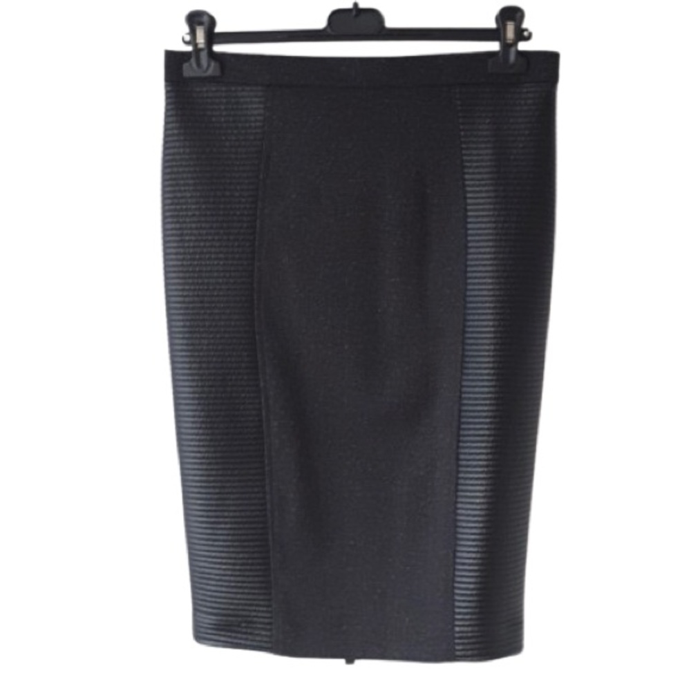 ÉCLA Italian Grey Heathered Zip-Back Skirt - Size 50 (US M/L)
